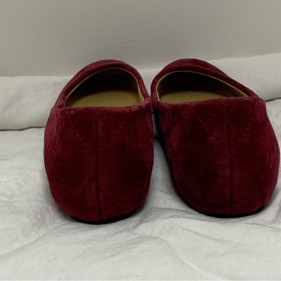 Talbots burgundy suede ballet flats, size 5M - Picture 3 of 7